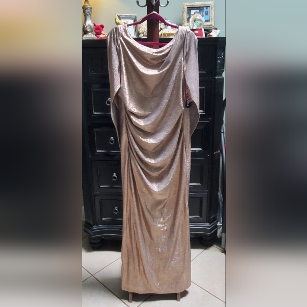 Beautiful R&M Richard's Rose Gold Evening Gown
